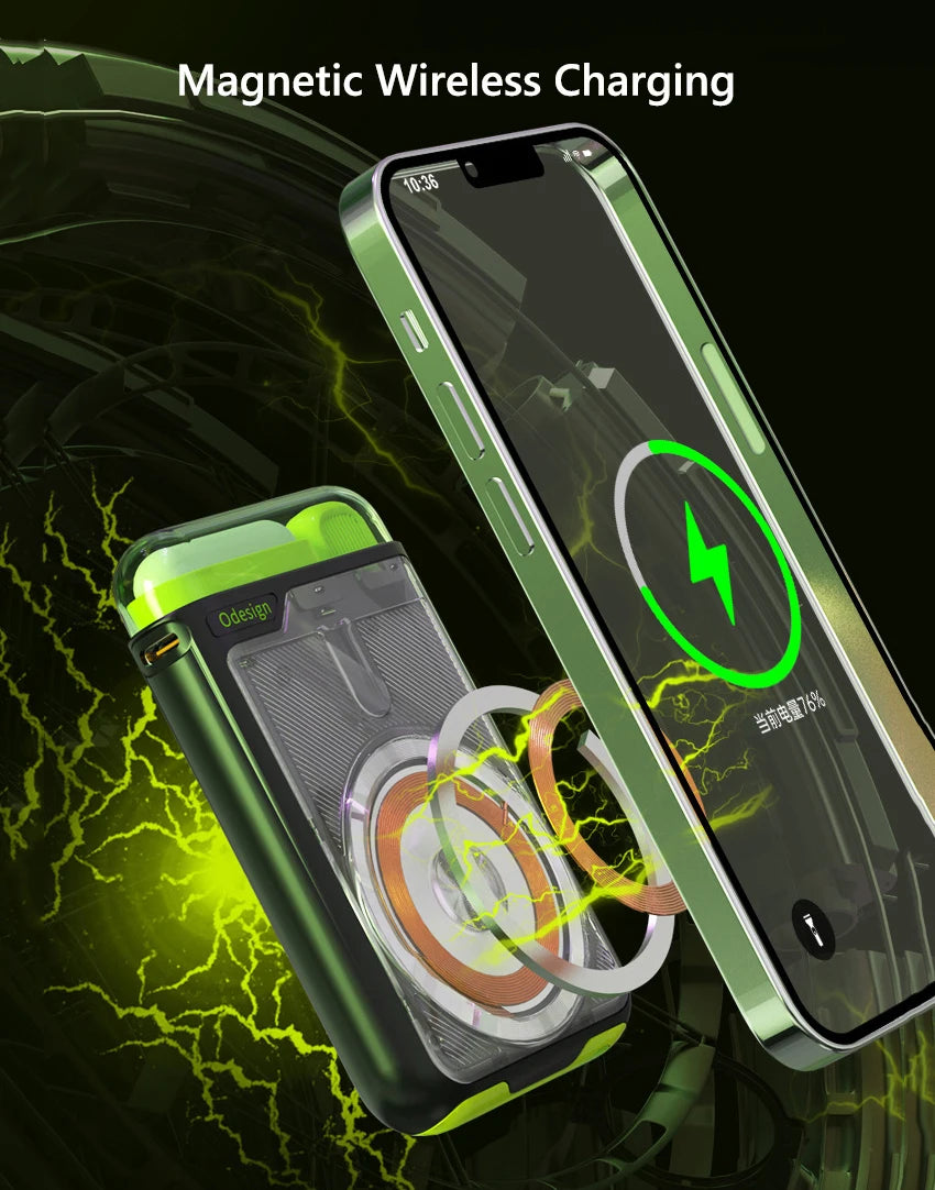 10000mAh Magnetic Power Bank 15W Fast Wireless Charging Portable Charger for iPhone 15 14 13 12 pro max Samsung Powerbank PD 20W