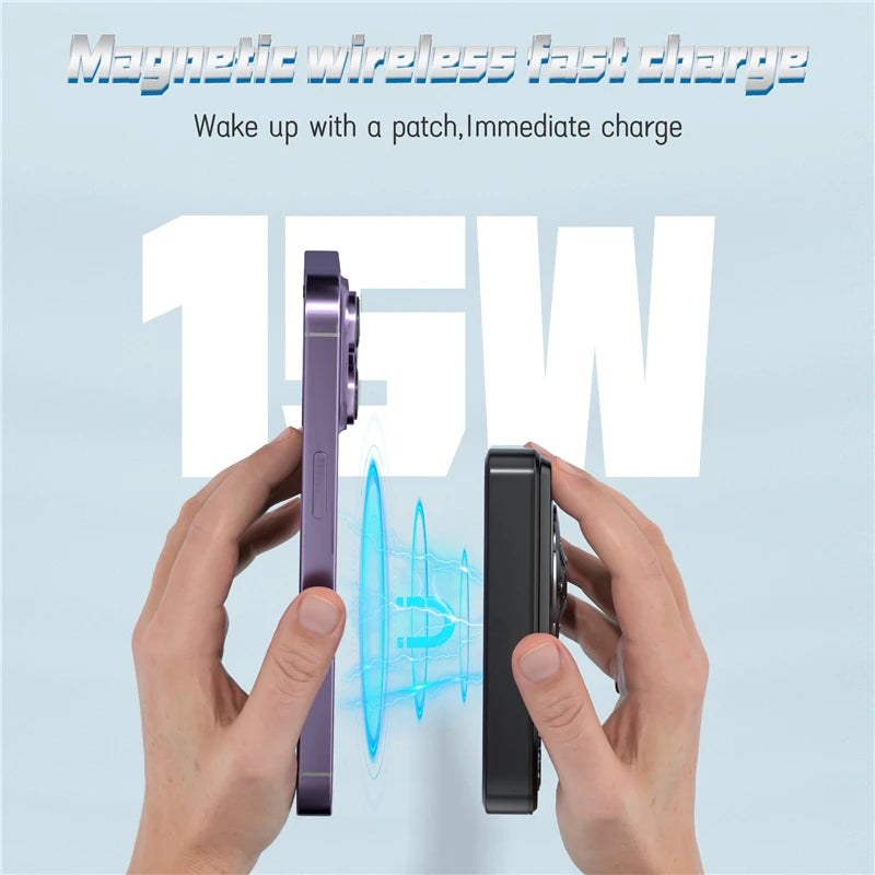 10000mAh Magnetic Power Bank Fast Wireless Charging Portable Charger Powerbank for iPhone 15 14 13 12 pro max Xiaomi Samsung S24