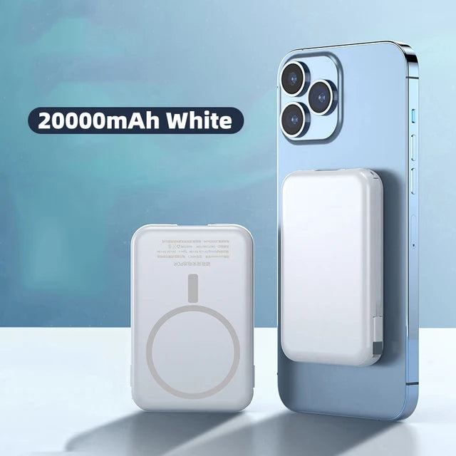 20000mAh Magnetic Powerbank Magnetic Wireless Power Bank For iPhone 12 13 14 15 16 Pro Max Samsung External Battery Fast Charger