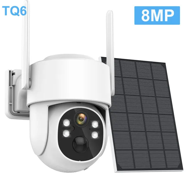 Solar-Powered 4K WiFi Camera – PTZ, PIR Motion Sensor, Outdoor Surveillance