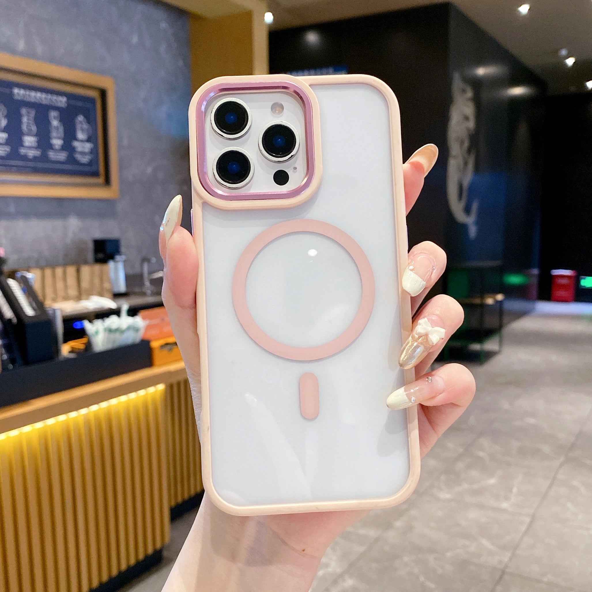 Black TPU PC Metal Phone Frame Case for iPhone 14 15 Pro Max 15 Multifunctional Strong Magnetic Electroplate Mobile Phone Cases Best Electrical Accessories