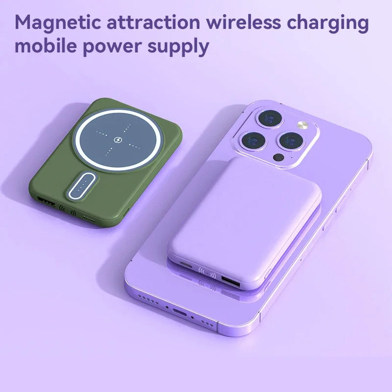 Xiaomi 50000mAh Wireless Power Bank Ultra-Thin Magnetic Portable Charger 22.5W PD Fast Charging Compatible with iPhone Samsung