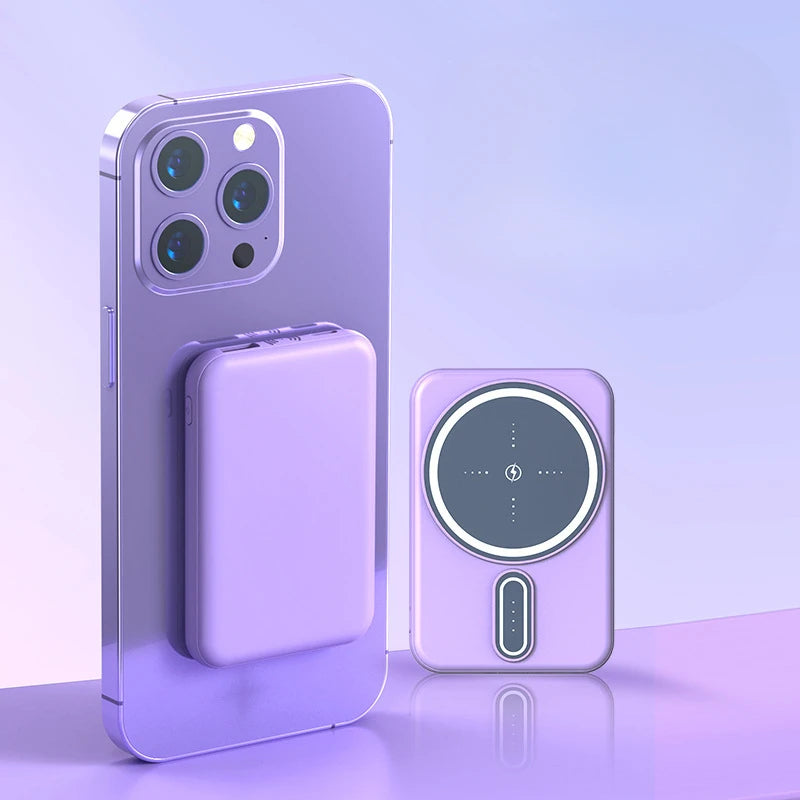 Xiaomi 50000mAh Wireless Power Bank Ultra-Thin Magnetic Portable Charger 22.5W PD Fast Charging Compatible with iPhone Samsung
