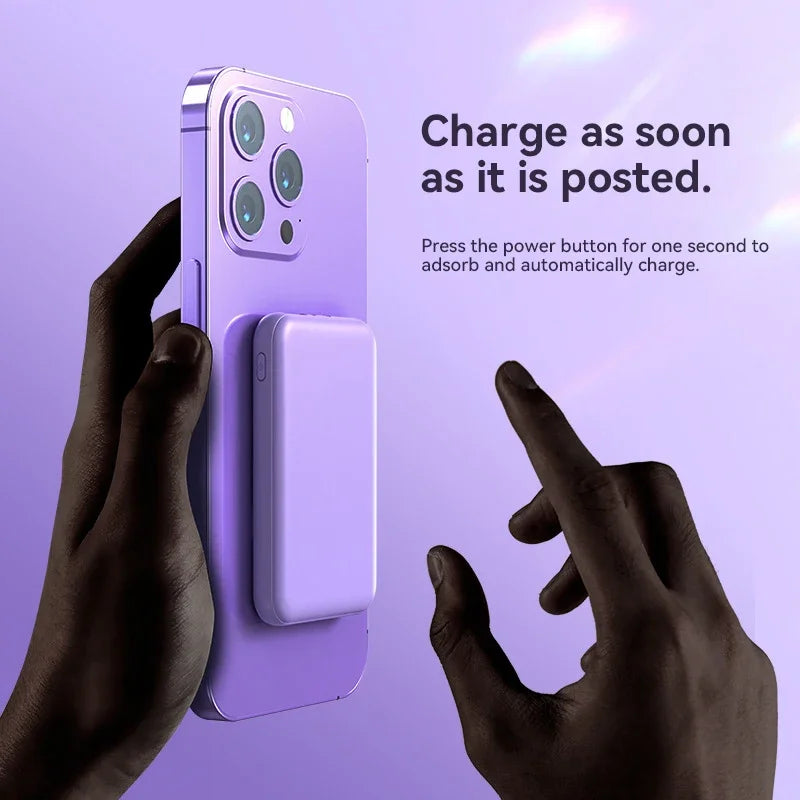Xiaomi 50000mAh Wireless Power Bank Ultra-Thin Magnetic Portable Charger 22.5W PD Fast Charging Compatible with iPhone Samsung