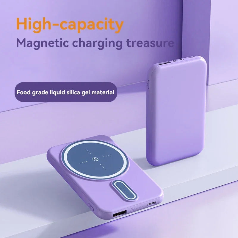 Xiaomi 50000mAh Wireless Power Bank Ultra-Thin Magnetic Portable Charger 22.5W PD Fast Charging Compatible with iPhone Samsung