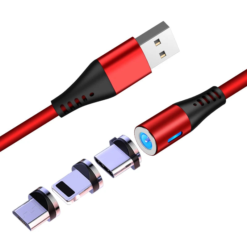 CQXSMAX Liquid Silicone Magnetic Charging Cable Micro USB Type C for Samsung Xiaomi Huawei Magnetic Cable For iPhone 11 12 Pro - Best Electrical Accessories