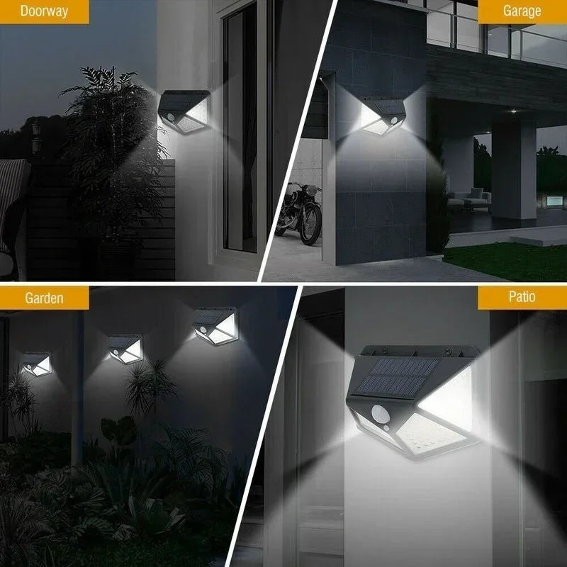 1/2/4Pcs Solar Wall Lights with Motion Sensor – Bright Outdoor LED Lighting for Garden