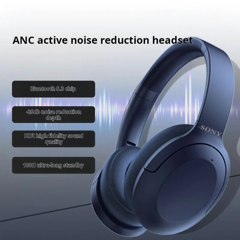 YOB&SONY Headphones HiFI Stereo Game Sport Headset For Sony Foldable Over the Ear Wireless Noise Cancellation Bluetooth Headset - Best Electrical Accessories
