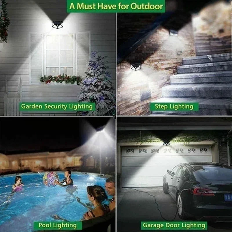 1/2/4Pcs Solar Wall Lights with Motion Sensor – Bright Outdoor LED Lighting for Garden