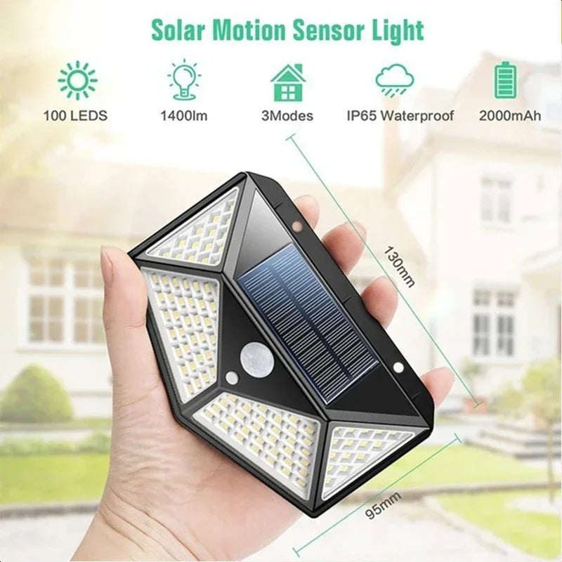 1/2/4Pcs Solar Wall Lights with Motion Sensor – Bright Outdoor LED Lighting for Garden