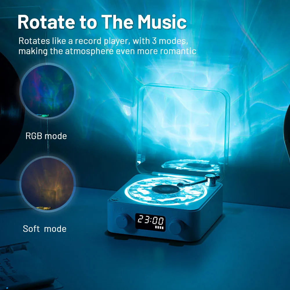 Mini Retro White Noise Bluetooth Speaker Portable Vintage Sleep Aid Bluetooth Speaker Subwoofer with RGB Light Support TF Card - Best Electrical Accessories