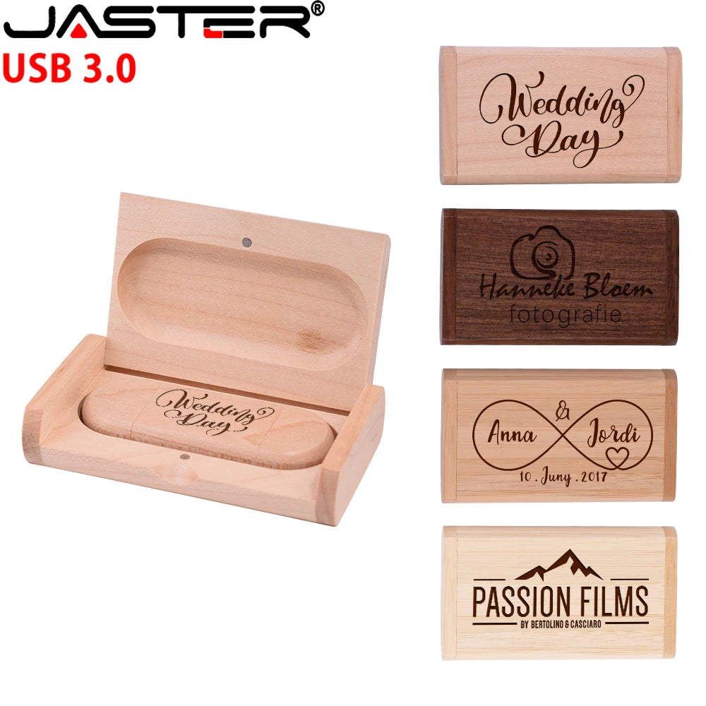 TYPE-C Wooden USB 3.0 Flash Drives 128GB Free Logo Pen Drive Creative Business Gift U Disk 64GB Bamboo Memory Stick 32GB U disk