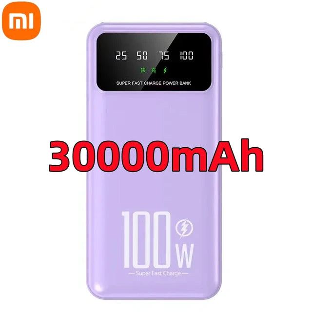 Xiaomi 50000mAh High Capacity 100W Fast Charging Power Bank Portable Charger Battery Pack Powerbank for iPhone Huawei Samsung