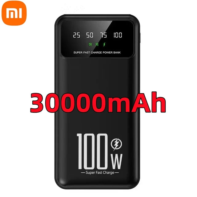 Xiaomi 50000mAh High Capacity 100W Fast Charging Power Bank Portable Charger Battery Pack Powerbank for iPhone Huawei Samsung