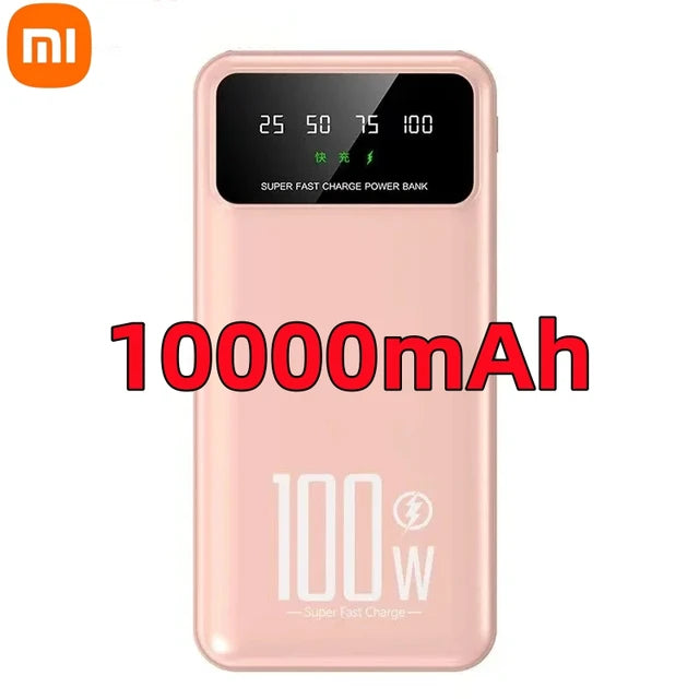 Xiaomi 50000mAh High Capacity 100W Fast Charging Power Bank Portable Charger Battery Pack Powerbank for iPhone Huawei Samsung