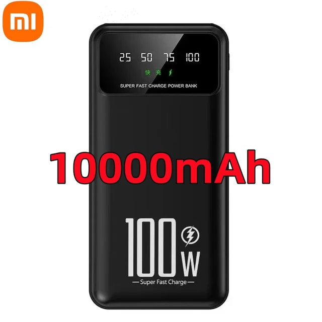 Xiaomi 50000mAh High Capacity 100W Fast Charging Power Bank Portable Charger Battery Pack Powerbank for iPhone Huawei Samsung