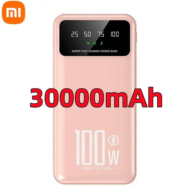 Xiaomi 50000mAh High Capacity 100W Fast Charging Power Bank Portable Charger Battery Pack Powerbank for iPhone Huawei Samsung