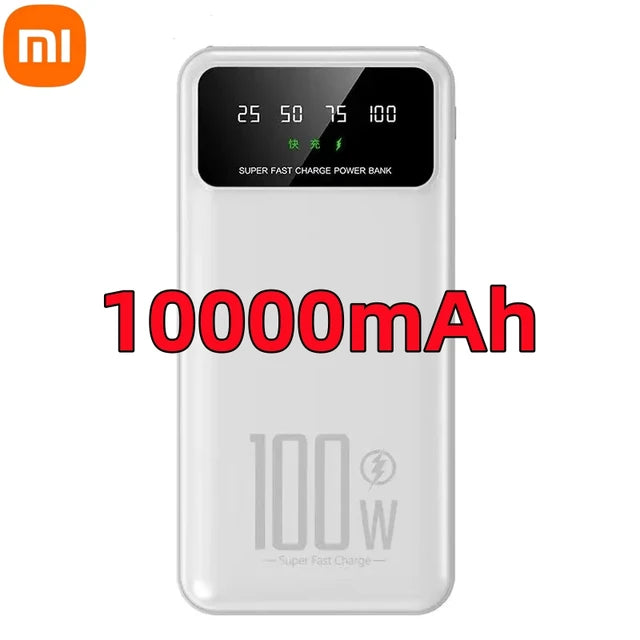 Xiaomi 50000mAh High Capacity 100W Fast Charging Power Bank Portable Charger Battery Pack Powerbank for iPhone Huawei Samsung