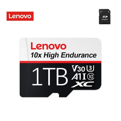 100% Original Lenovo Memory Card 2TB 128GB 64GB 32GB A1 Micro TF SD Card 1TB Class 10 UHS-1 TF Flash Card for Samrtphone/PC/Cam