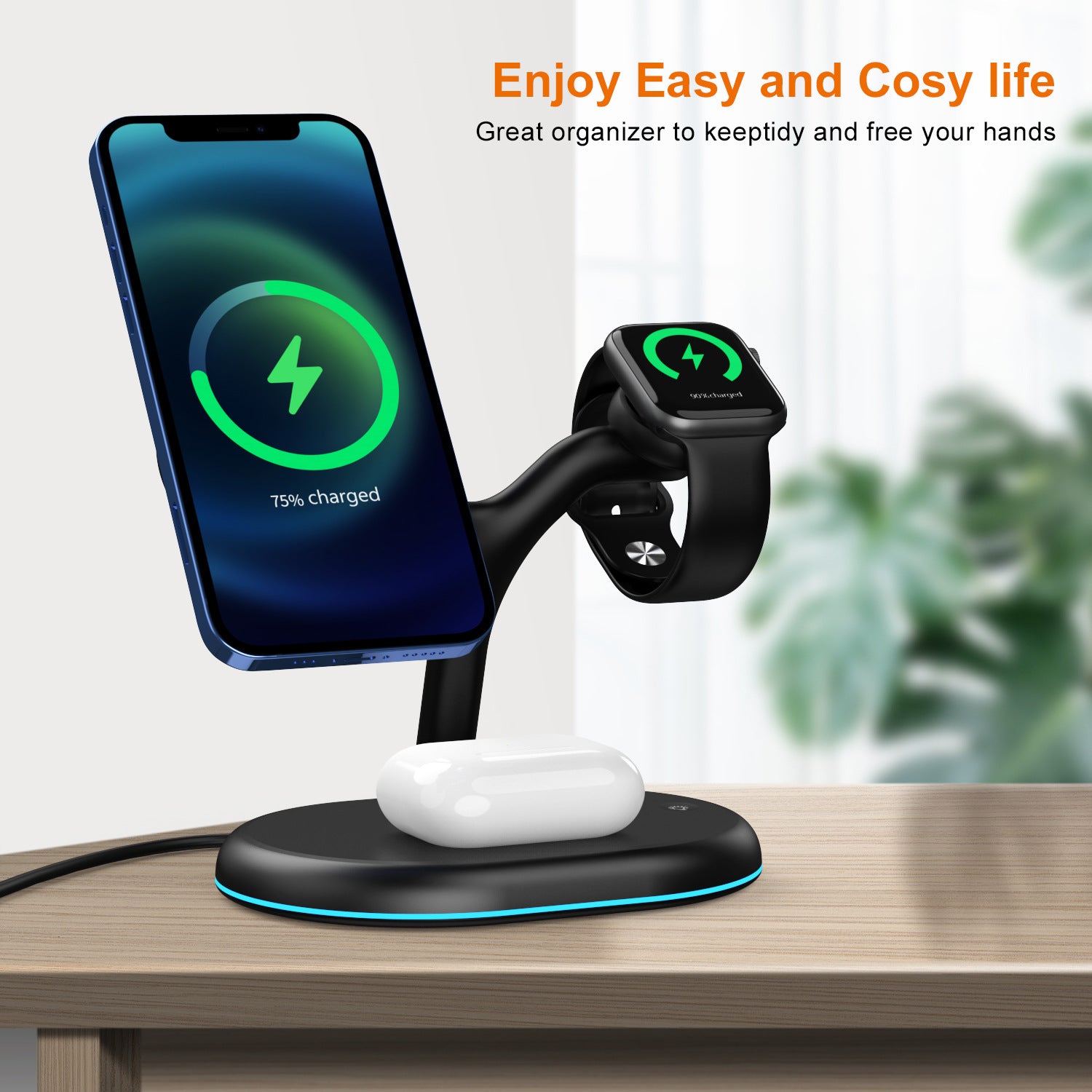 Multifunctional Three-in-one Magnetic Wireless Charger