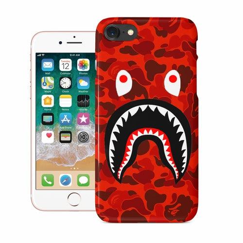 Red Camo Shark Mouth iPhone Case - Best Electrical Accessories