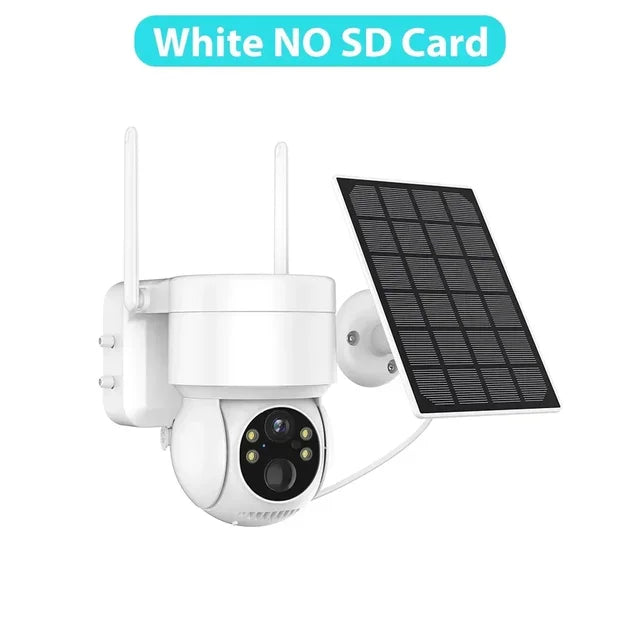 Battery PIR Human Alarm Built-in 7800mAh Recharge iCsee Wireless Solar Wifi PTZ IP Camera Outdoor 4MP HD Camera With Solar Panel