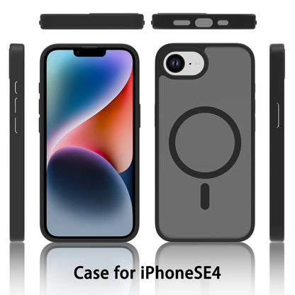 Matte Magnetic Phone Case Custom Skin Feel Shock Proof Cover Anti Fingerprint Frosted Magnetic Case For iPhone 16E Best Electrical Accessories