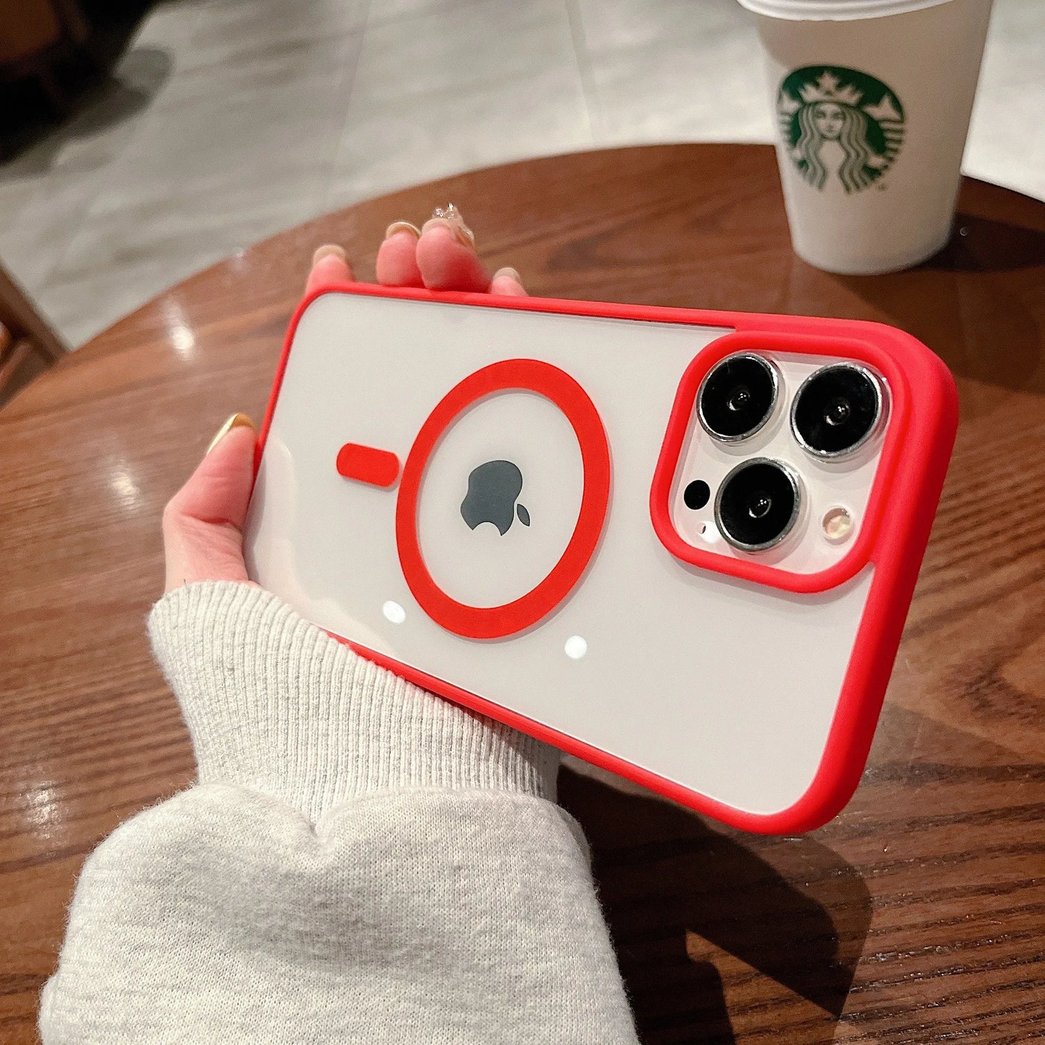 Frosted Black Edge Two-in-One Magnetic Protective Case for iPhone 16 Pro Max Featuring Durable TPU PC Material and Comfort Grip Best Electrical Accessories