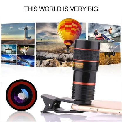 Universal New 8/12X Optical Telephoto HD Zoom Camera Telescope Lens For Phone Camera Telescope Head For Xiaomi Huawei Iphone - Best Electrical Accessories