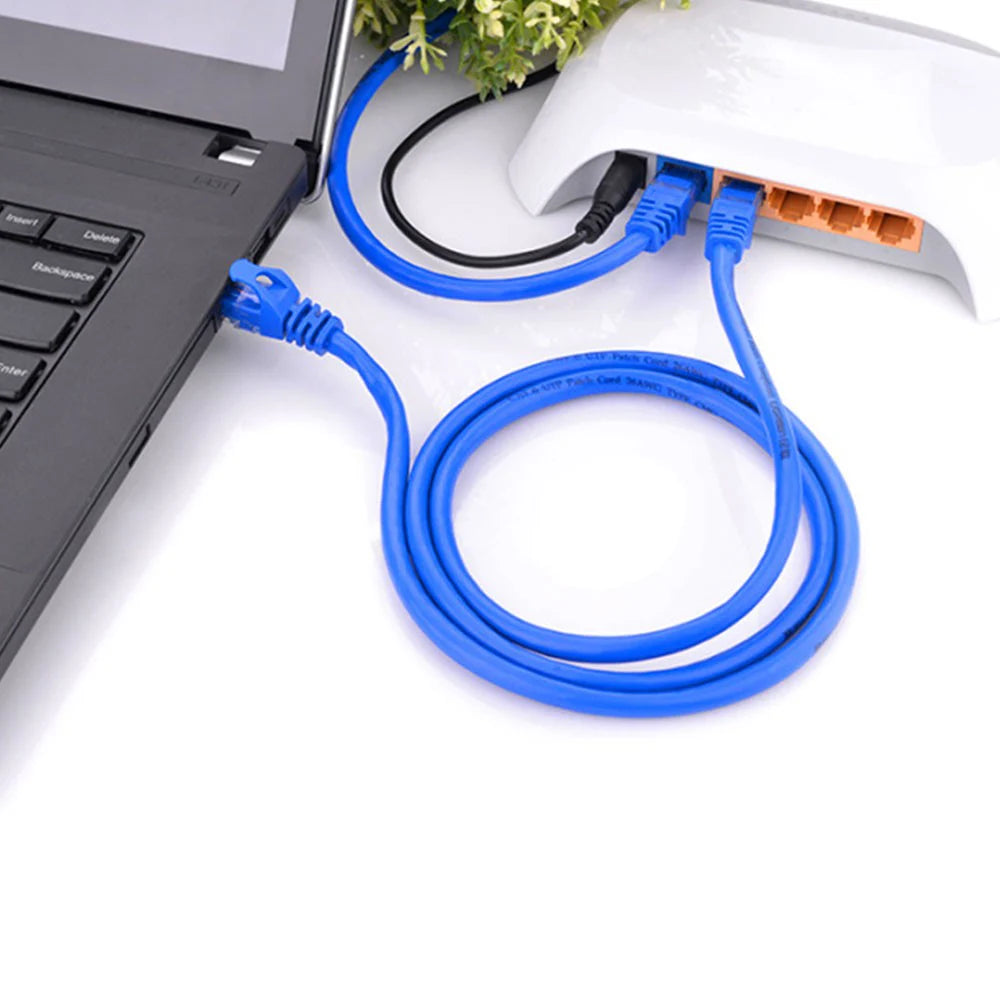 0.16cm to 2.4M Blue RJ45 Ethernet Cable Internet LAN Cat5 CAT5e Network Cable Ethernet Patch Cord for Computer PC Laptop Modem Router - Best Electrical Accessories