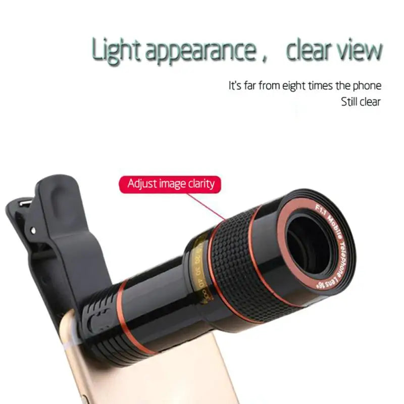 Universal New 8/12X Optical Telephoto HD Zoom Camera Telescope Lens For Phone Camera Telescope Head For Xiaomi Huawei Iphone - Best Electrical Accessories