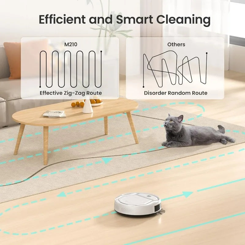 Lefant Robot Vacuum Cleaner, Tangle-Free, Strong Suction, Slim, Low Noise, Automatic Self-Charging, Wi-Fi/App/Alexa Control