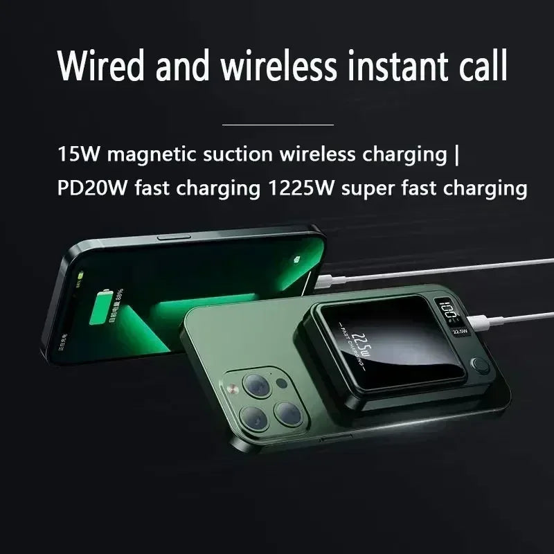 50000mAh Power Bank for Macsafe Magnetic Super Fast Charging Qi Wireless Charger Powerbank for IPhone 15 14 13 Samsung Xiaomi - Best Electrical Accessories