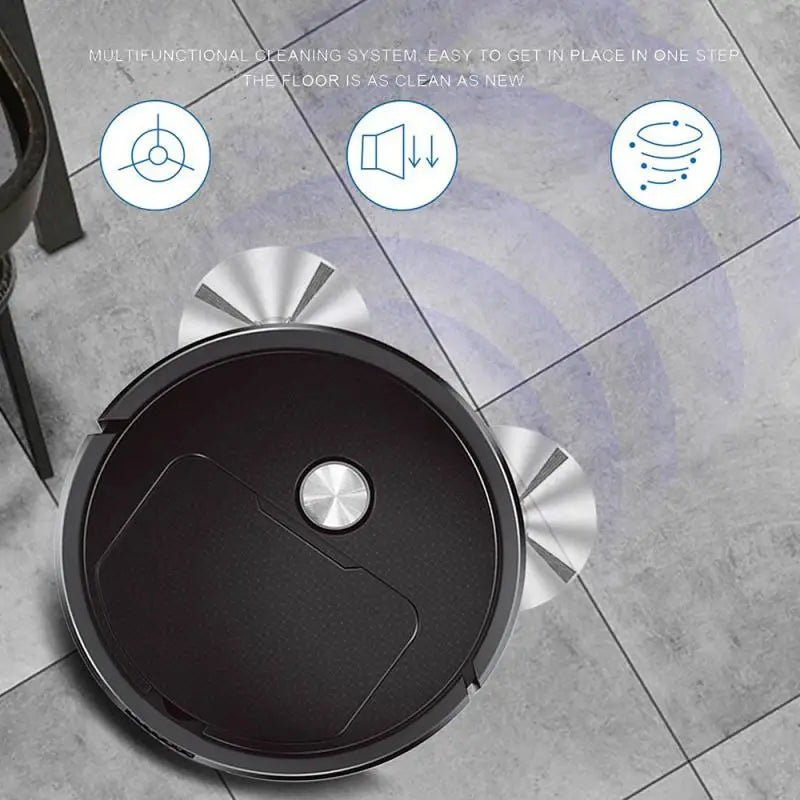 New Smart Sweeping Robot 3 in 1 Vacuum Cleaner Robot Household Mini Sweeper Sweeping and Vacuuming Wireless Vacuum Cleane