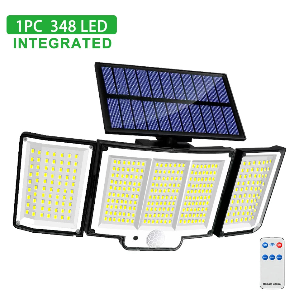 Solar Outdoor Light – Super Bright LED with Motion Sensor &amp; Waterproof 3 Modes