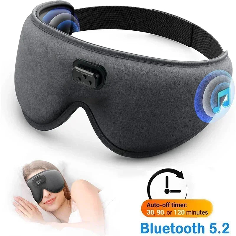 Sleep Headphones White Noise Cancelling HD 3D Bluetooth 5.2 Silk Sleeping Eye Mask Auto Shut Off 100% Blackout Sleep Eye Covers - Best Electrical Accessories