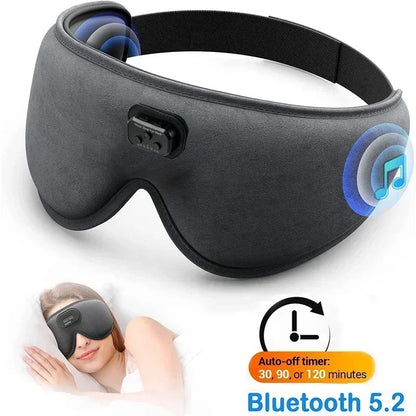 Sleep Headphones White Noise Cancelling HD 3D Bluetooth 5.2 Silk Sleeping Eye Mask Auto Shut Off 100% Blackout Sleep Eye Covers - Best Electrical Accessories