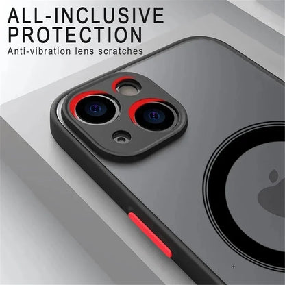 Luxury Matte Armor Magnetic For Magsafe Wireless Charge Phone Case For iPhone 17 Pro Max 16 15 14 Plus 11 12 13 Mini  Cover Best Electrical Accessories