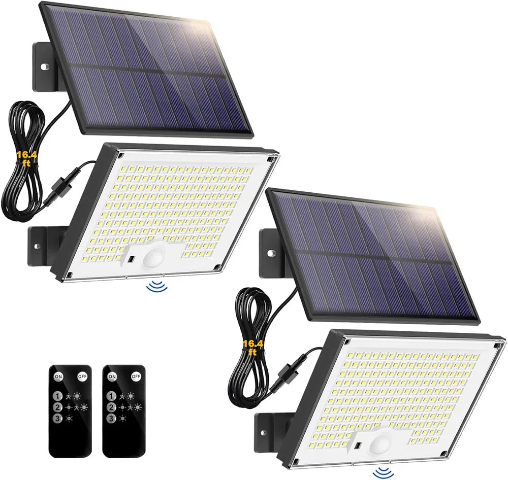 Bright Solar Motion Sensor Lights – Waterproof Outdoor LED Wall Lamps (3 Modes)