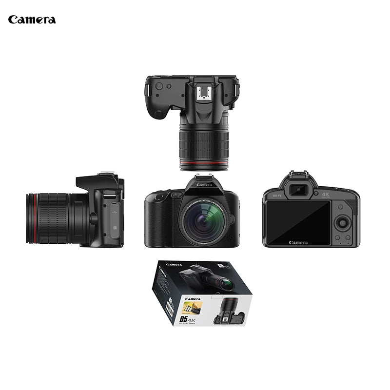 New product D5 4K dual camera High definition 64 million pixels Wifi DSLR camera Beauty Digital Camera Night vision camera - Best Electrical Accessories