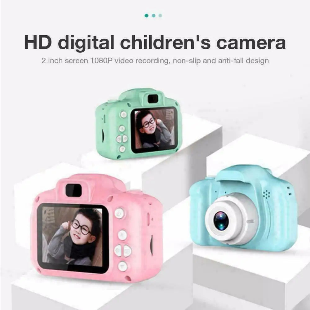 Mini Cartoon Kids Photo Camera 2 Inch Screen Children Digital Camera Video Recorder Camcorder Toys For Child Birthday Gift - Best Electrical Accessories