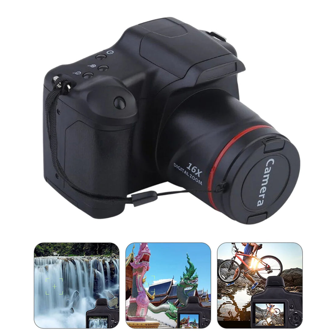 Digital Camera Portable 16x Zoom Video Camcorder Photography Telephoto Camera - Best Electrical Accessories
