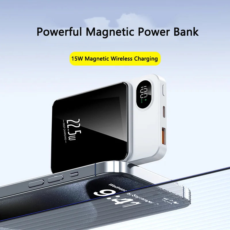 Xiaomi Mijia 30000mAh Magnetic Qi Wireless Charger Power Bank 22.5W Mini Powerbank For iPhone Samsung Huawei Fast Charging - Best Electrical Accessories