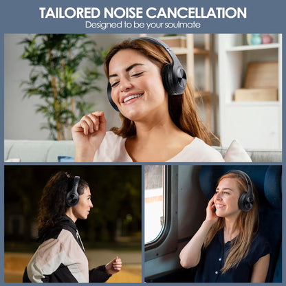 Siindoo JH-ANC923 Active Noise Cancelling Wireless Headset Foldable Over-Ear Bluetooth Headphone With Mic Hi-Fi Stereo Deep Bass - Best Electrical Accessories