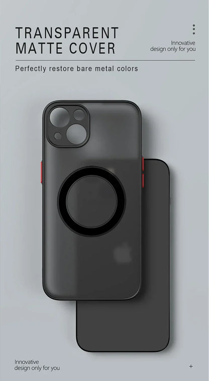 Luxury Matte Armor Magnetic For Magsafe Wireless Charge Phone Case For iPhone 17 Pro Max 16 15 14 Plus 11 12 13 Mini  Cover Best Electrical Accessories