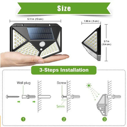 1/2/4Pcs Solar Wall Lights with Motion Sensor – Bright Outdoor LED Lighting for Garden