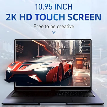 2 in 1 Touch Screen 10.95 Inch 360° Flip Laptop Intel N95 Windows 11 Pro 16GB DDR5 2TB SSD Metal Mini Office Gaming Notebook PC