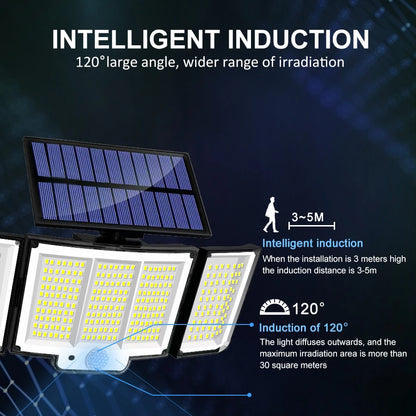 Solar Outdoor Light – Super Bright LED with Motion Sensor &amp; Waterproof 3 Modes