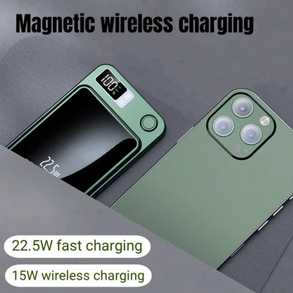 100000mAh Wireless Magnetic Mini Power Bank Magsafe Fast Charging Light And Thin Portable Waterproof Free Shipping For Iphone - Best Electrical Accessories