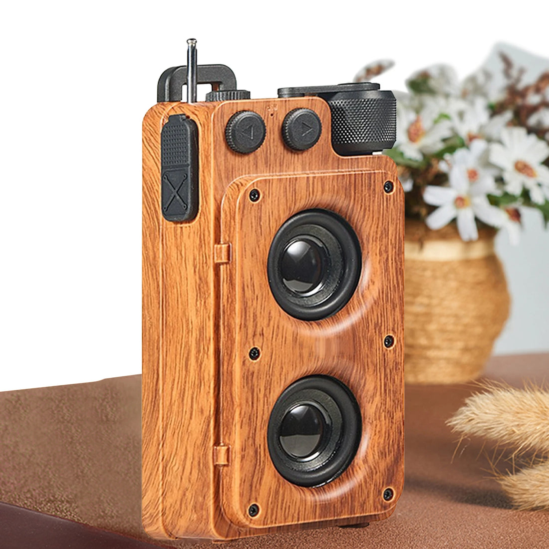 Classical Retro FM Radio Receiver Portable Decoration MP3 Radio stereo Blue tooth Speaker AUX USB Rechargeable - Best Electrical Accessories